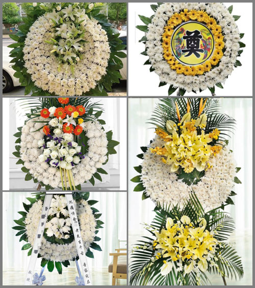 四川成都金堂县栖贤乡牛背村花圈速递